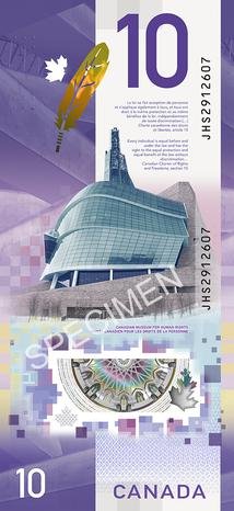 Canada $10 Viola Desmond Commemorative