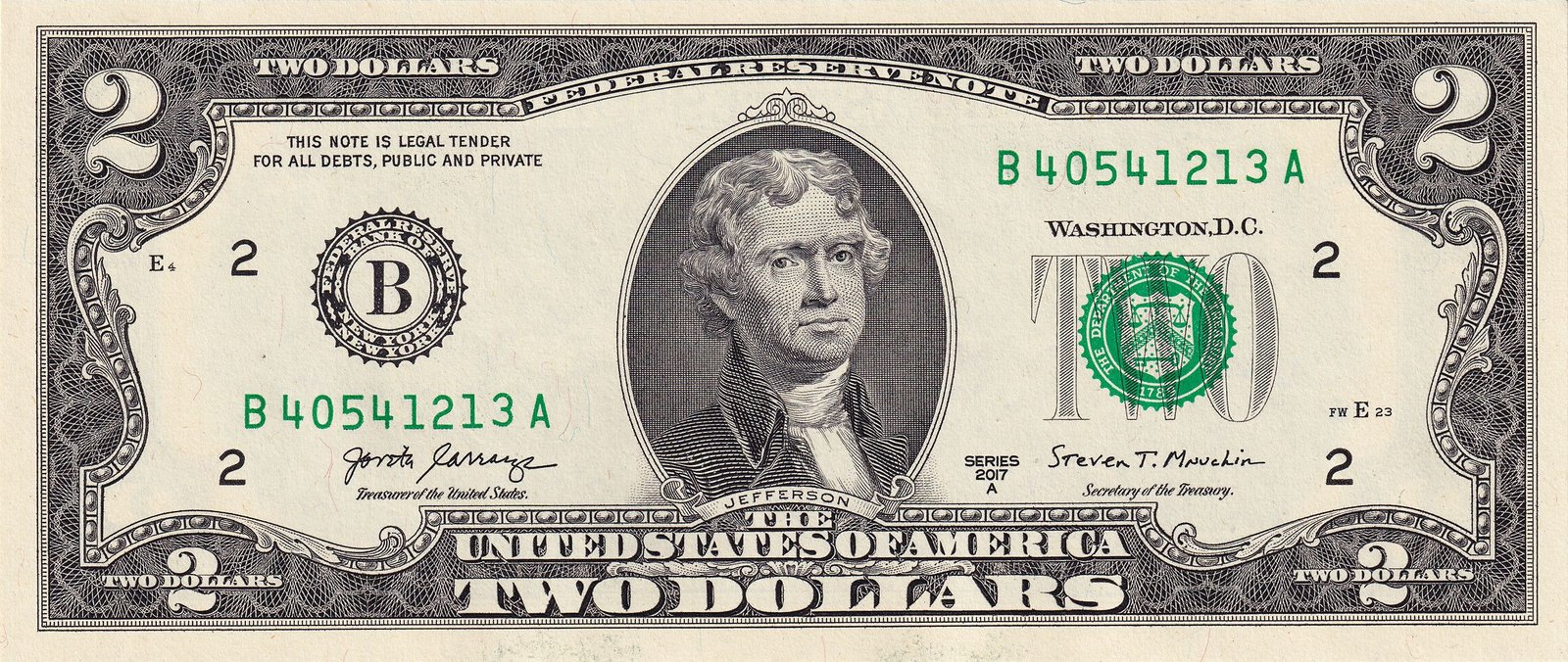 USA $2 Bicentennial